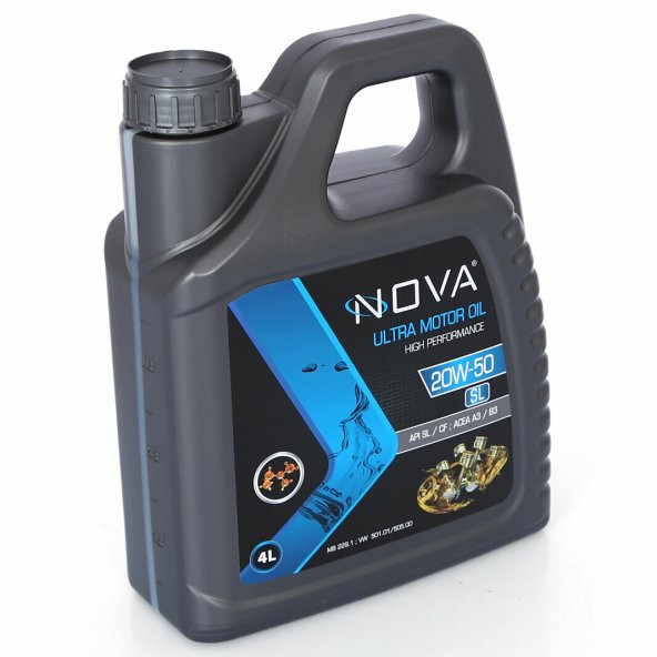 Nova 20W-50 4 Litre Motor Yağı Benzin, Lpg, Dizel Uyumlu- ürün görseli 1