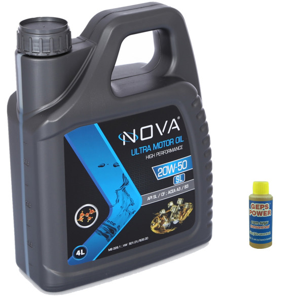 Nova 20W-50 4 Litre Motor Yağı Benzin Lpg Dizel +Cam Sabunu ürün görseli 1