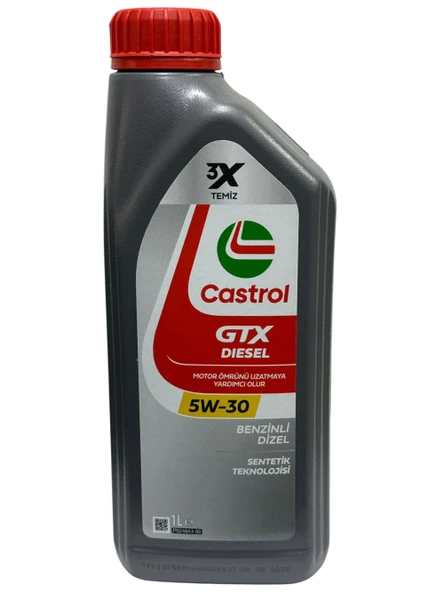 Castrol GTX Diesel 5W-30 ACEA C2 Motor Yağı 1 Litre - Benzinli ve Dizel ürün görseli 1