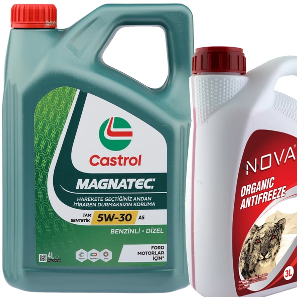 Castrol Magnatec A5 5W-30 Motor Yağı 4 Litre + K. Antifriz 3 L ürün görseli 1