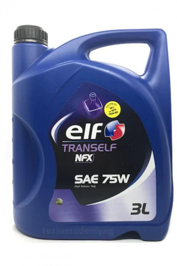 ELF Trans Nfx Sae 75w Şanzıman Yağı 3 Litre ürün görseli 1