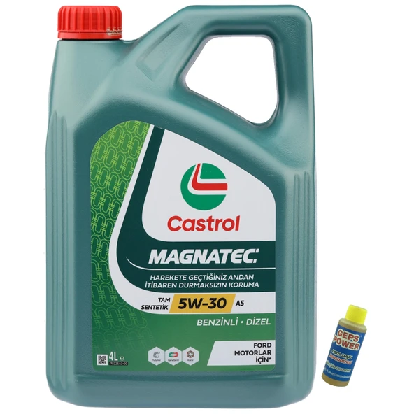 Castrol Magnatec 5W-30 Tam Sentetik Motor Yağı 4 Litre + Cam Sabunu 80 ML ürün görseli 1