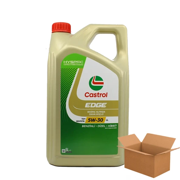 Castrol Edge 5W-30 LL Acea C3 Tam Sentetik Dpf Motor Yağı 4 X 5 Litre ürün görseli 1