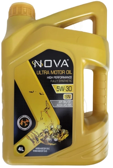 Nova ULTRA 5W-30 4 Litre Tam Sentetik Motor Yağı API: SN ürün görseli 1