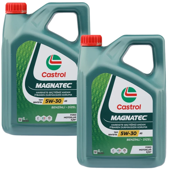 Castrol Magnatec A5 5W-30 Tam Sentetik Motor Yağı 2 x 4 Litre ürün görseli 1