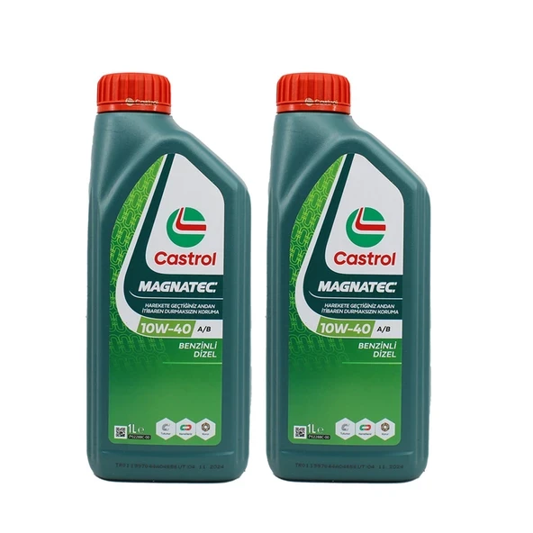 CASTROL Magnatec 10W-40 Sentetik Motor Yağı 2 x 1 Litre ürün görseli 1