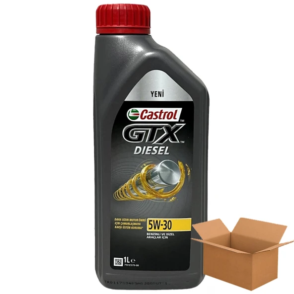 Castrol GTX Diesel 5W-30 ACEA C2 Motor Yağı 12 x 1 Litre (1 Koli) ürün görseli 1