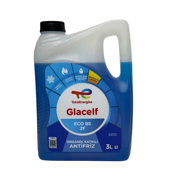 Total Glacelf Eco Bs Organik Mavi Antifriz 3 Litre Konsantre (5 Adet) ürün görseli 1