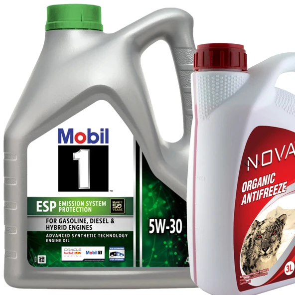 Mobil 1 ESP 5W-30 Tam Sentetik Motor Yağı 4 L + K. Antifriz 3 L ürün görseli 1
