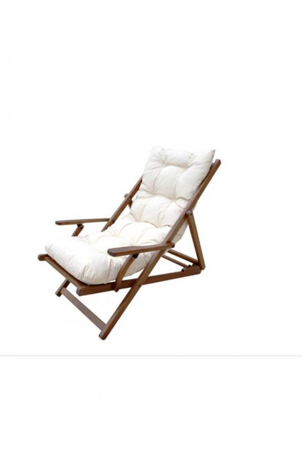 Ibiza Katlanır Ahşap Şezlong ürün görseli 1