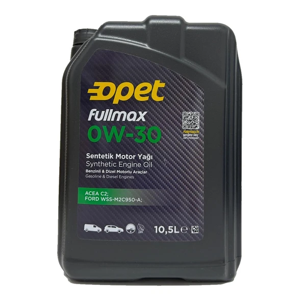 Opet Fullmax 0W-30 (10,5L) Yeni Nesil Motorların Ihtiyaç Duyduğu Yüksek Performans Gereksinimlerini Üretim Tarhi : 2025 ürün görseli 1