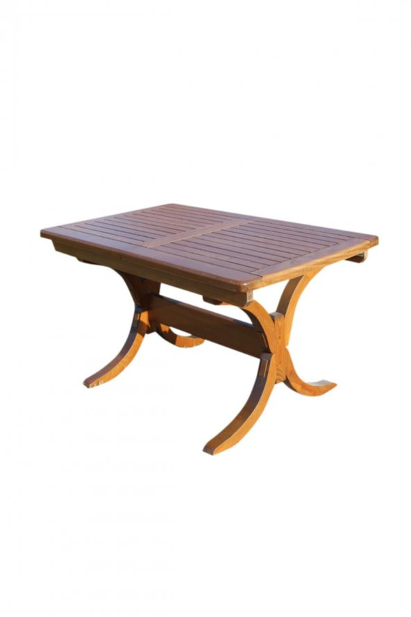 Palermo Ahşap Bahçe Masası 80x140 (+40cm Ortadan Uzar) ürün görseli 1