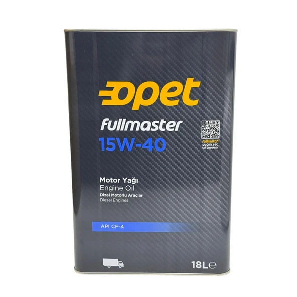 Opet Fullmaster 15w40 18L Teneke Motor Yağı API CF-4/CF ürün görseli 1