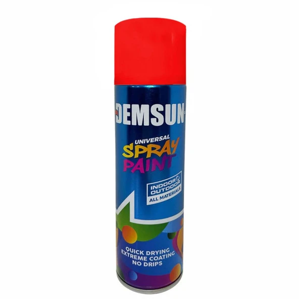Demsun Akrilik Efektli Sprey Boya Parlak Kırmızı 200 ml RAL3020 ürün görseli 1