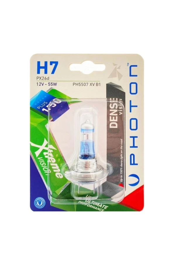 H7 Xtreme Vision +%150 Fazla Işık Far Ampülü 1 Adet ürün görseli 1
