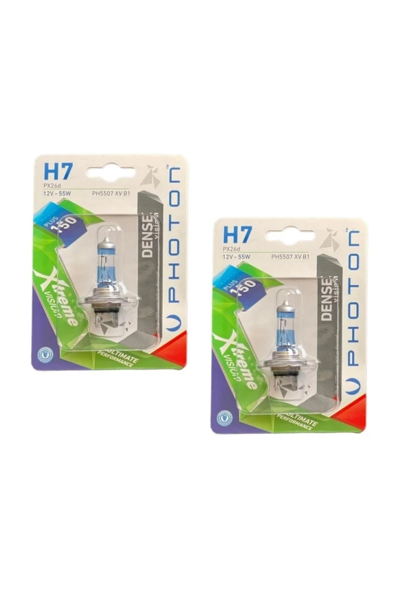 H7 Xtreme Vısıon Plus 150 Fazla Işık Ikili Set ürün görseli 1