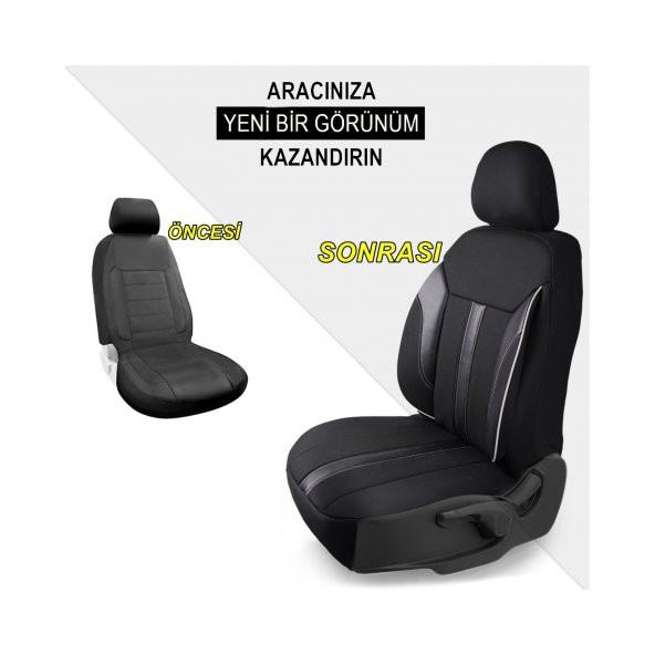 Z&C MAXTECH Bmw 2 SERİSİ Deri Detaylı Özel Tasarım Oto Koltuk Kılıfı Seti CLASSY ürün görseli 1