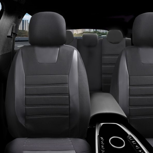 Z&C MAXTECH Fiat Palio Deri Detaylı Özel Tasarım Oto Koltuk Kılıfı Seti MAXY SB ürün görseli 1