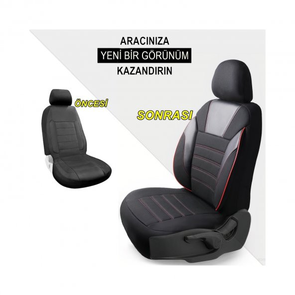 Z&C MAXTECH Bmw 1 SERİSİ 120 Deri Detaylı Özel Tasarım Oto Koltuk Kılıfı Seti SİMPLE ürün görseli 1