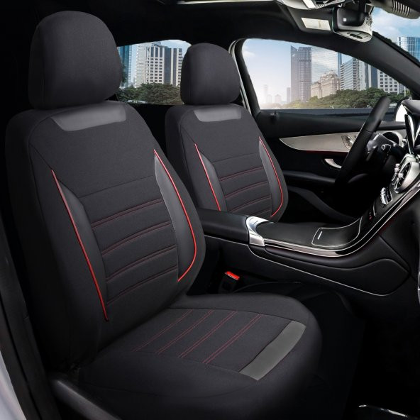 Z&C MAXTECH KİA Cerato Yeni Deri Detaylı Özel Tasarım Oto Koltuk Kılıfı Seti SMART K ürün görseli 1