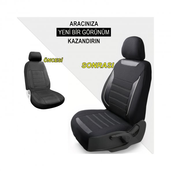 Z&C MAXTECH Hyundai Elantra Deri Detaylı Özel Tasarım Oto Koltuk Kılıfı Seti SMART SB ürün görseli 1