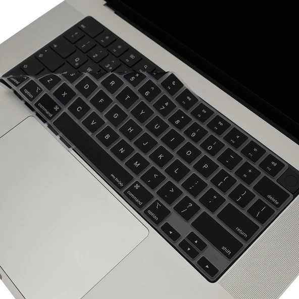 MacBook Air Pro Klavye Koruyucu Silikon US İngilizce 13.6 15.3 14.2 16.2 inç Uyumlu M1 M2 M3 M4 Klavye Kılıfı ürün görseli 1
