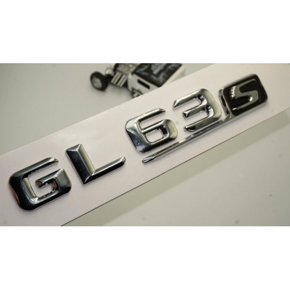Benz GL 63S Bagaj Krom Metal 3M 3D Yazı Logo ürün görseli 1
