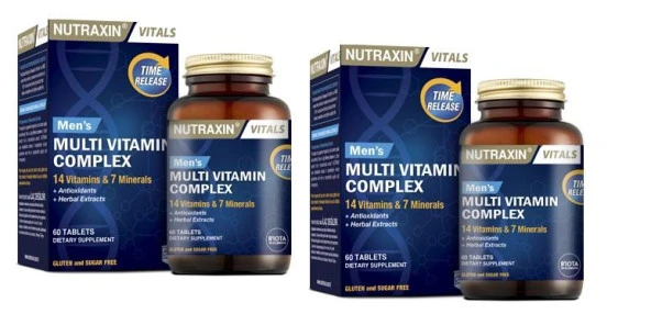 Nutraxin Mens Multivitamin Complex 60 Tablet x 2 adet ürün görseli 1