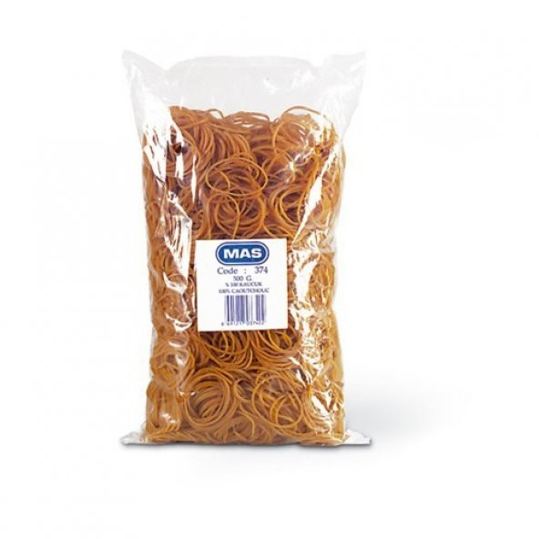 Mas 374 Mini Ambalaj Lastiği 100 Kauç.(500 Gr.Pşt), -K- ürün görseli 1