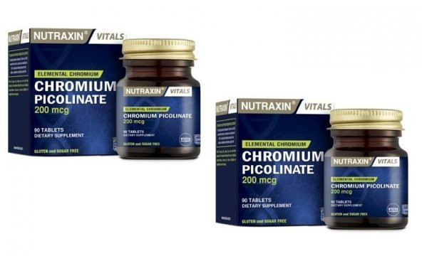 Nutraxin Chromium Picolinate 200 mcg 90 Tablet x 2 Adet ürün görseli 1