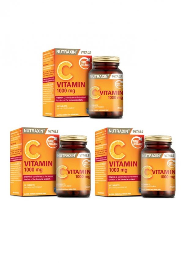 C Vitamin 1000 Mg 30 Tablet - Zaman Salınımlı X3 Adet ürün görseli 1