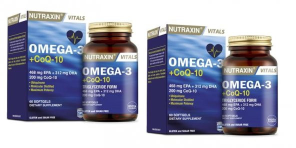 Nutraxin Omega3 CoQ-10 60 Softjel x 2 adet ürün görseli 1