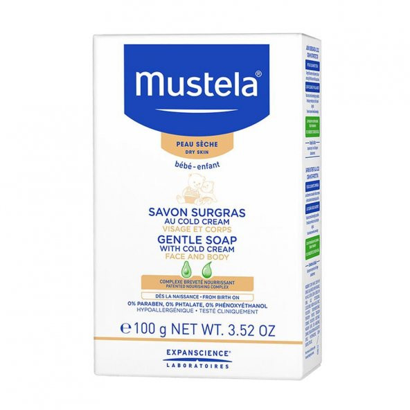 Mustela Gentle Soap With Cold Cream 100g ürün görseli 1