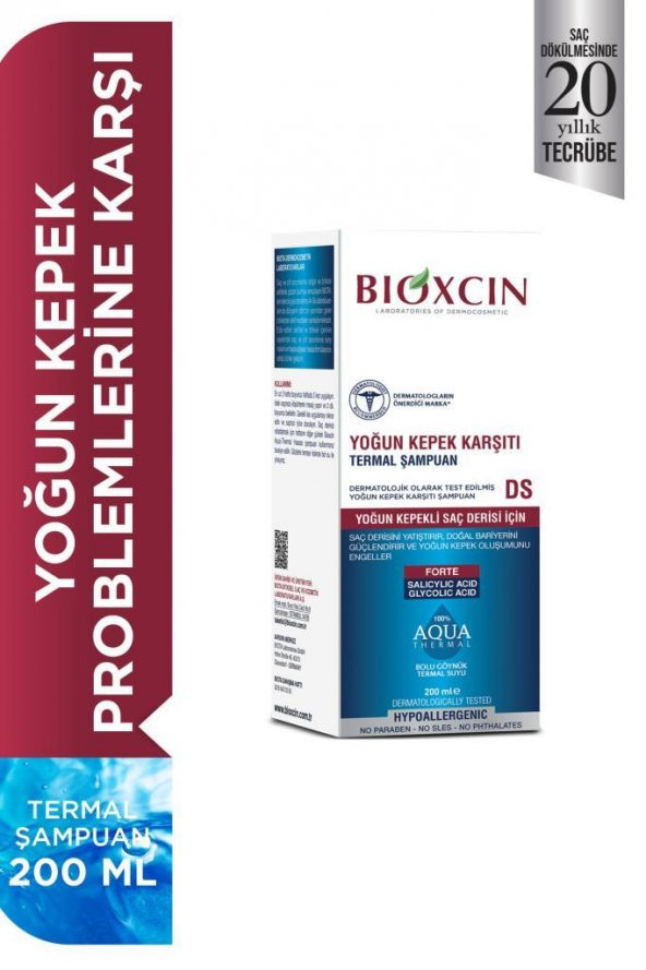 Bioxcin Aquathermal DS Şampuan 200 ml ürün görseli 1