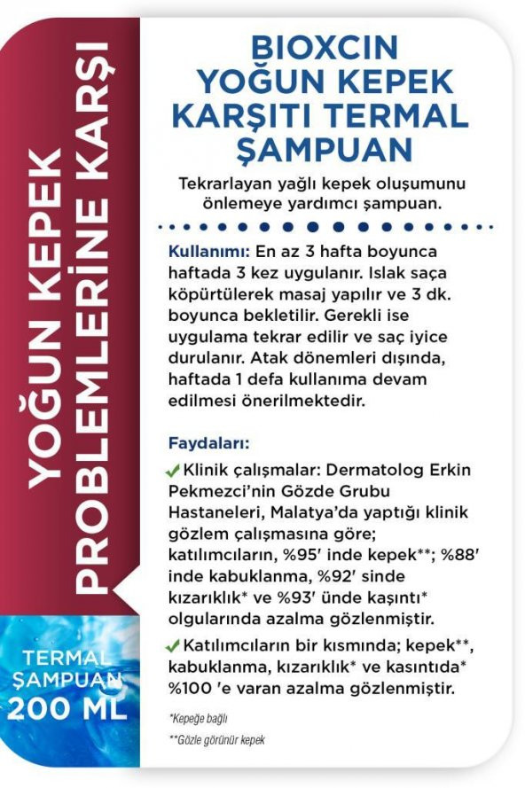Bioxcin Aquathermal DS Şampuan 200 ml - Resim 4