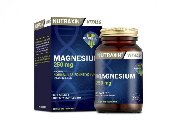 Nutraxin Magnesium 250 mg 60 Tablet ürün görseli 1