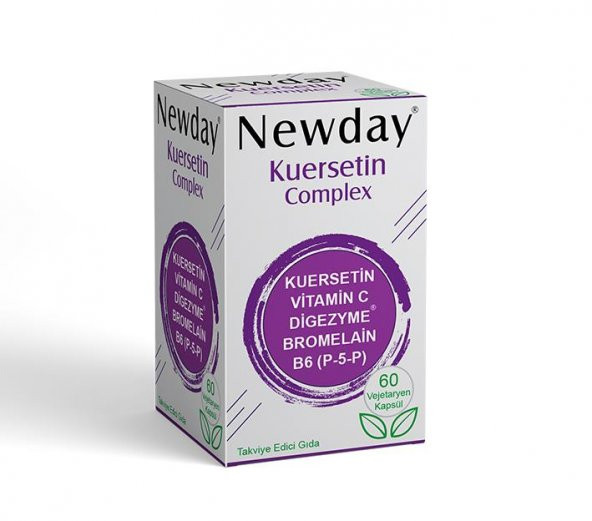 Newday Kuersetin Complex 60 Vejetaryen Kapsül ürün görseli 1