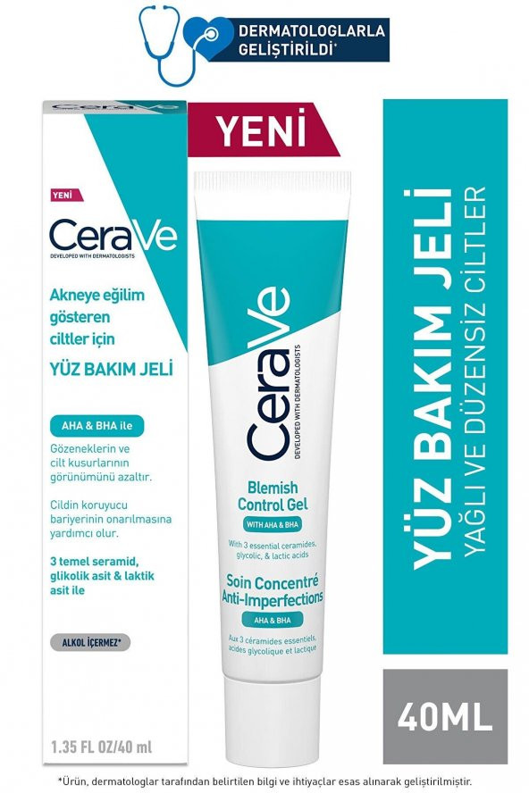Cerave Yağlı ve Düzensiz Cilter için Yüz Bakım Jeli 40 ml ürün görseli 1