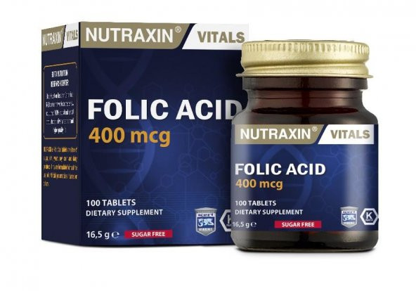 Nutraxin Folic Acid 100 Tablet ürün görseli 1