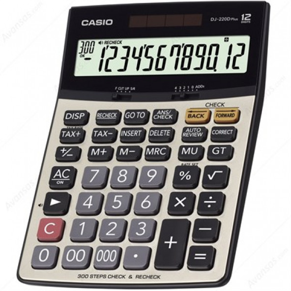 Casio DJ-220D Plus 12 Haneli Masaüstü Hesap Makinesi ürün görseli 1