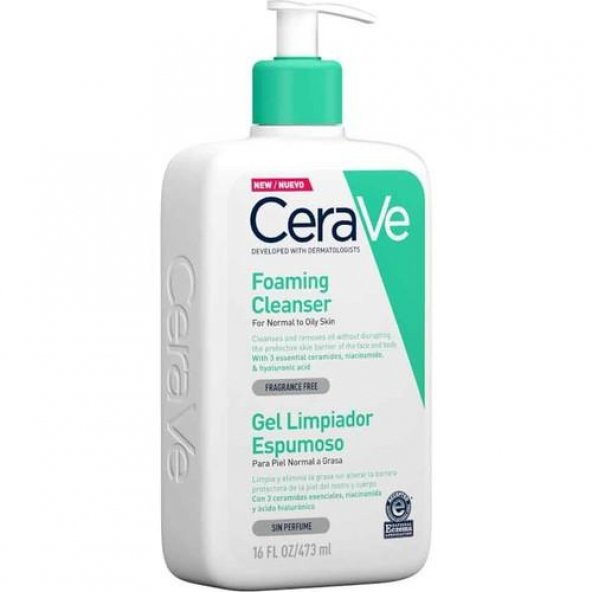 CeraVe Foaming Cleanser 473 ml  - Köpüren Temizleyici ürün görseli 1