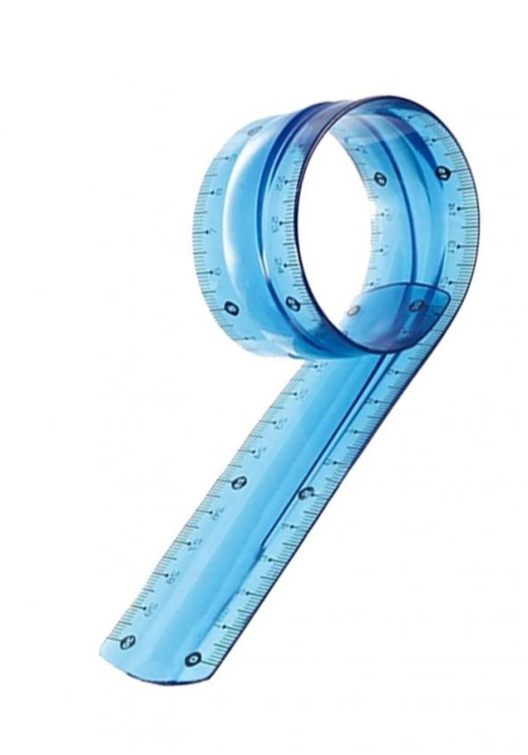 Kırılmaz Cetvel 30 Cm Silikonlu Pembe Renk 1 Adet Cetvel Kırılmaz ürün görseli 1