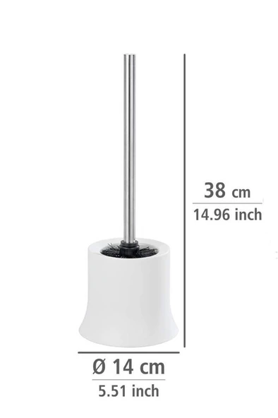 Beyaz, Tuvalet Fırçası Paslanmaz - Resim 5