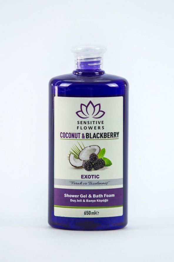 Sensitive Flowers Coconut Blackberry Exotic Duş Jeli 650 Ml ürün görseli 1
