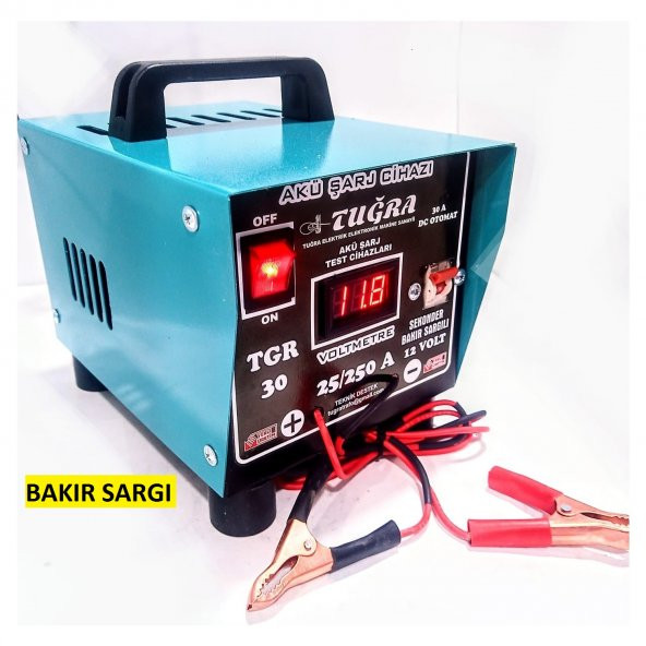 Tuğra Tgr30 Bakır Sargılı 12 Volt 30 Amper Akü Şarj Cihazı Dijita ürün görseli 1