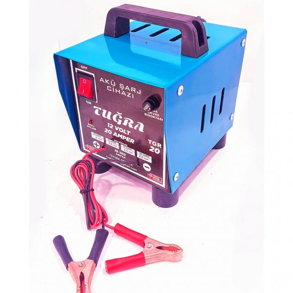 Tuğra 12 V 20 Amper Akü Şarj Cihazı 180 Ampere Kadar Şarj ürün görseli 1