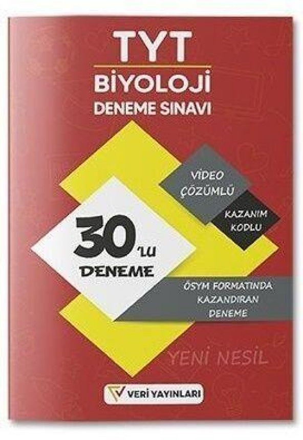 TYT Biyoloji 30 Deneme Veri Yayınları ürün görseli 1