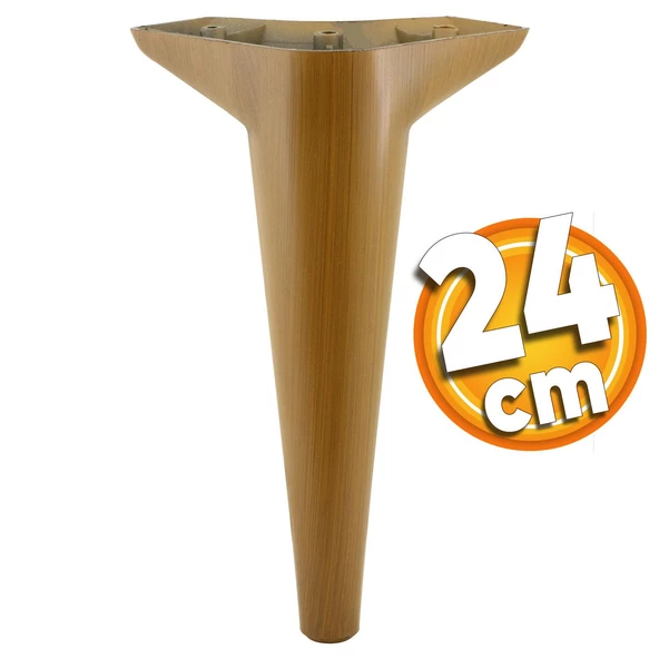 Aspen Lüks Mobilya Kanepe Koltuk Tv Ünitesi Konsol Yükseltici Ayağı Ayakları 24 Cm Ahşap Desenli ürün görseli 1