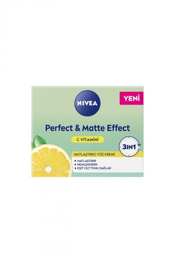Nivea Perfect & Matte C Vitaminli Yüz Bakım Kremi 50 ml ürün görseli 1