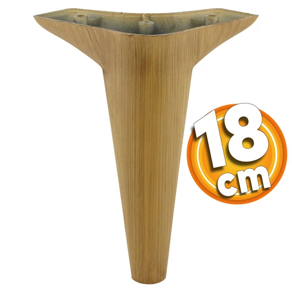 Aspen Lüks Mobilya Kanepe Koltuk Tv Ünitesi Konsol Yükseltici Ayağı Ayakları 18 Cm Kahverengi ürün görseli 1